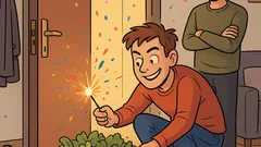Witz: Keine Lichterkette? Salat macht Silvester-Deko!