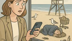 Witz: „Ich wohne direkt am Meer.“