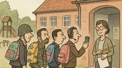 Witz: Morgen fehlen Militär‑Politikexperten – Schule ruft