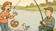 Witz: Nie wieder mit ihm angeln