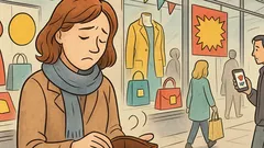 Witz: Mein Konto ist allergisch gegen Sale