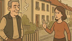 Witz: Zigarette vorm Haus, sie hält mich 25