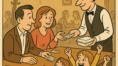 Witz: Reste einpacken? Kinder: Wir kriegen 'nen Hund!